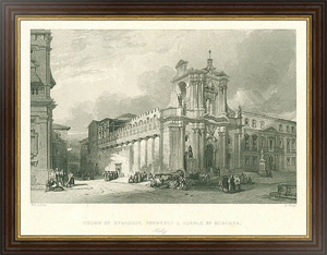 Постер-гравюра Duomo of Syracuse, Formerly a Temple of Minerva