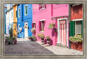Картина на холсте Венеция, Италия. Краски улиц Бурано №12