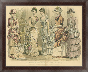 Постер June, 1884. Reception Dresses. Evening Dresses