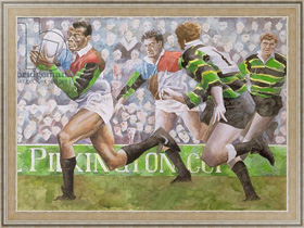 Репродукция картины Rugby Match: Harlequins v Northampton, 1992