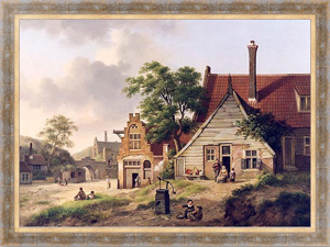 Картина в раме Голландская деревушка