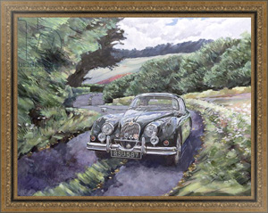 Картина в раме Jaguar XK150 Cruising, Меткалф Клайв