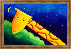 Картина для интерьера Giraffe and Moon, 2002, Николс Жюли