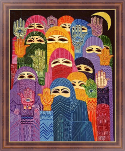 Картина в раме The Hands of Fatima, 1989, Шава Лайла (совр)