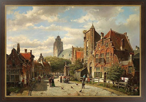 Картина в раме Голландский городок