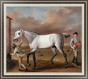 Репродукция картины The Duke of Hamilton's Grey Racehorse Victorious at Newmarket 1725