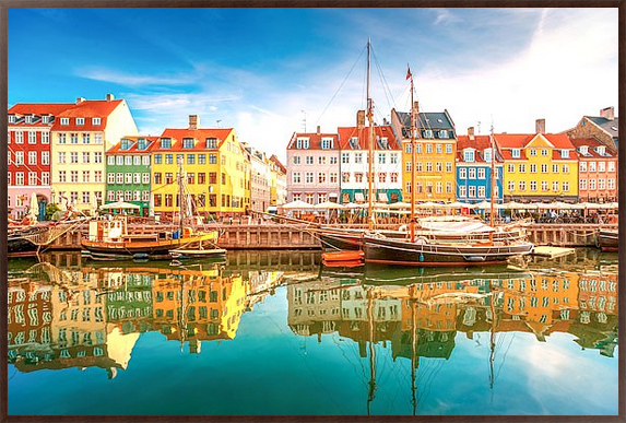 Архитектура Копенгагена, Дания. Холст в раме