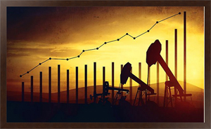 Постер Концепция роста цен на нефть