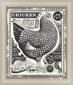 Постер Ретро-реклама куриного мяса