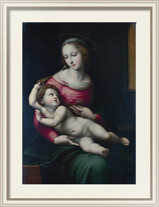 Картина под стеклом Мадонна с ребенком