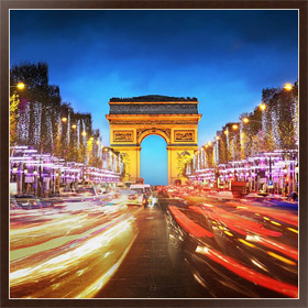 Картина на холсте Париж. Триумфальная Арка