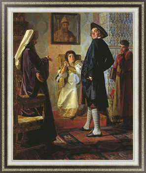 Репродукция картины Пётр I в иноземном наряде. 1903