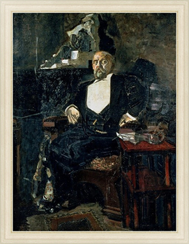 Картина на холсте Portrait of S. Mamontov, the Founder of the First Private Opera, 1897
