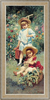 Репродукция картины Портрет детей художника. 1882