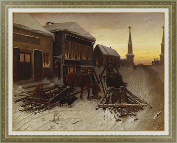 Картина Последний кабак у заставы. 1868