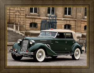 Постер в раме Auburn 851 Supercharged Phaeton '1935