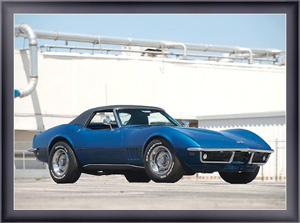Ретро постер Corvette Convertible (C3) '1968