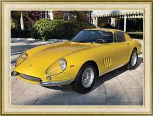 Постер в раме Ferrari 275 GTB 2 Alloy '1966