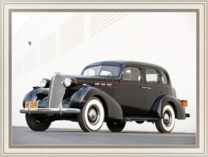 Ретро постер Oldsmobile 6 Touring Sedan '1936