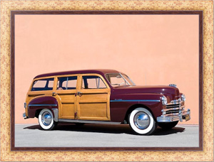 Постер в раме Plymouth Special Deluxe Woody Station Wagon '1950