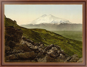 Постер в раме Россия. Кисловодск, Эльбрус (5631 метр)