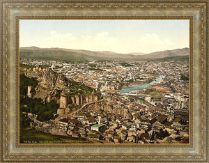 Постер для интерьера Грузия. Тифлис, крепость и город