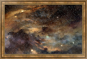 Постер для интерьера Звёзды и туманности в космическом пространстве