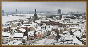Картина Латвия. Рига. Вид на старый город с башни Петра 