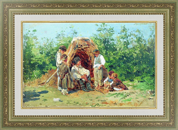 Картина Рассказы деда. 1881
