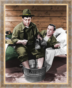 Постер в раме Abbott & Costello (Buck Privates) 2