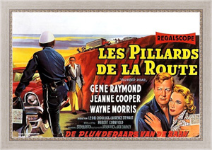 Ретро постер Film Noir Poster - Plunder Road