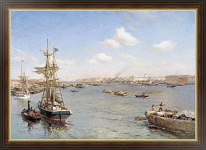 Постер Петербург. Вид на Неву. 1912., Беггров Александр