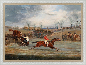 Постер Scenes from a steeplechase- Near the Finish 1845