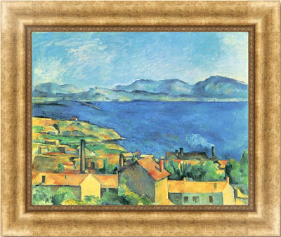 Репродукция картины «Вид на залив в Марселе со стороны Эстака» Поля Сезанна в раме 978.OAC.565