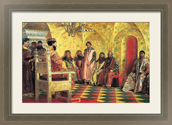 Картина Сидение царя Михаила Федоровича с боярами в его государевой комнате. 1893