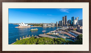 Постер под стеклом Австралия, Сидней. Вид на город