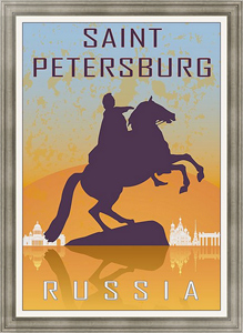 Постер на холсте Символы Санкт-Петербурга