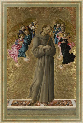 Картина Святой Франсис из Ассизи с Ангелами