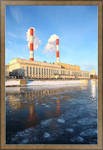 Постер Тепловая электростанция на Москве-реке