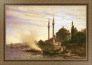 Картина в раме Золотой рог в Константинополе