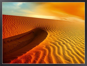 Постер Закат над пустыней Сахара