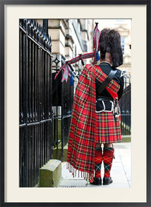 Картина под стеклом Шотландия. Национальтный костюм