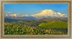 Картина Россия, Кавказ. Панорама с видом на Эльбрус