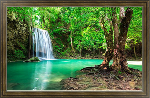 Постер в раме Водопад Эраван в Таиланде