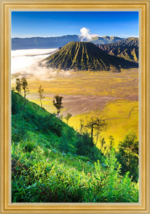Постер на холсте Вулкан Бромо, Восточная Ява, Индонезия