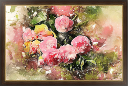 Картина для интерьера Букет розовых цветов