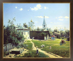 Картина в раме Московский дворик
