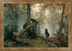 Картина маслом Утро в сосновом лесу. 1889