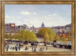Постер в раме Вид на Лувр