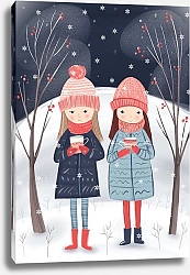 Постер Лариса Ермолаева Зимняя прогулка. Вечер.